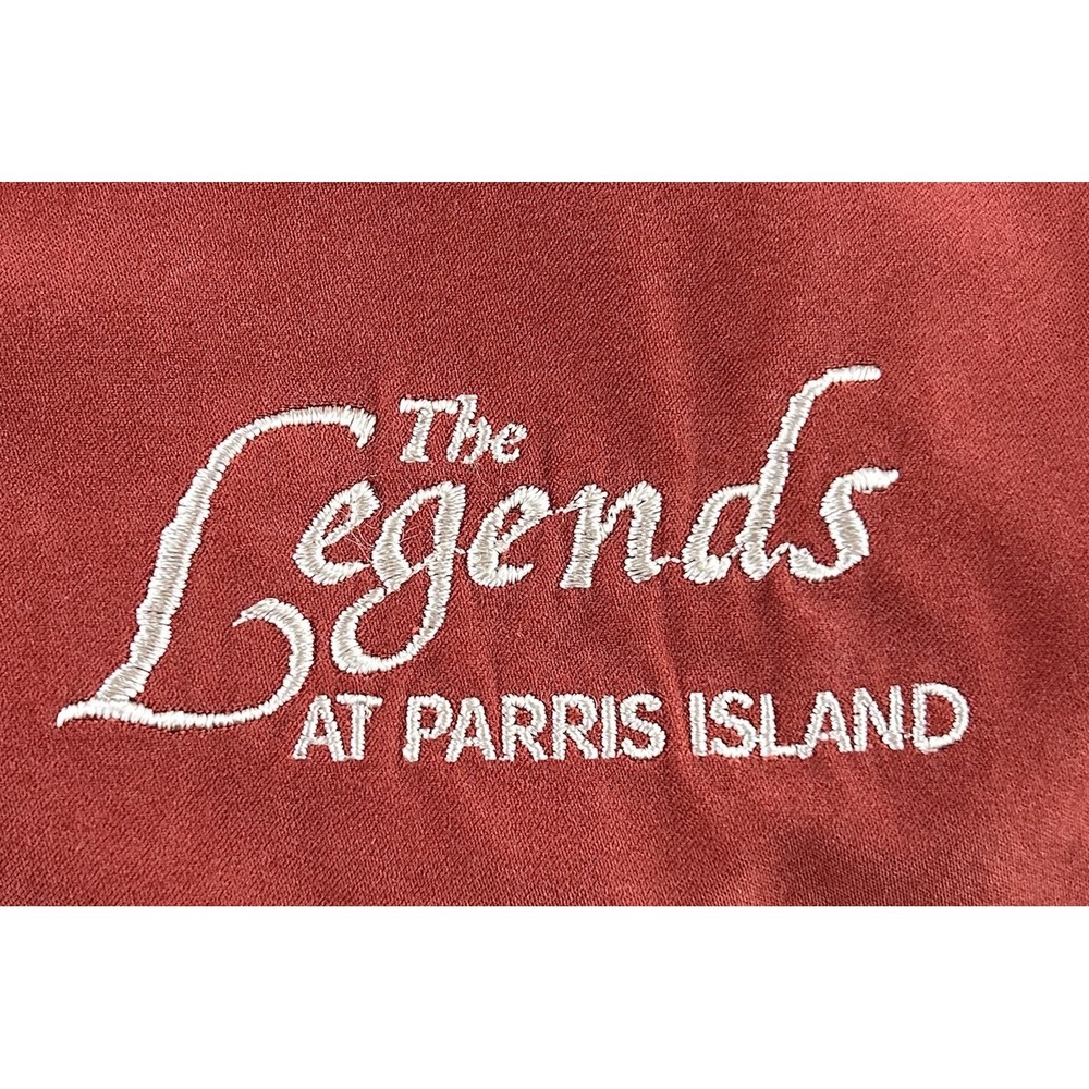Monterey Club Golf Vest XL Rust Orange The Legends Parris Island V-Neck Vest - Picture 3 of 10